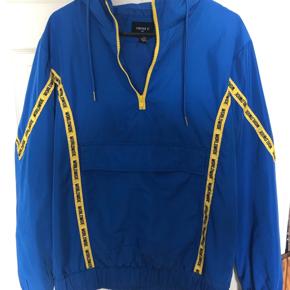 Blue Windbreaker